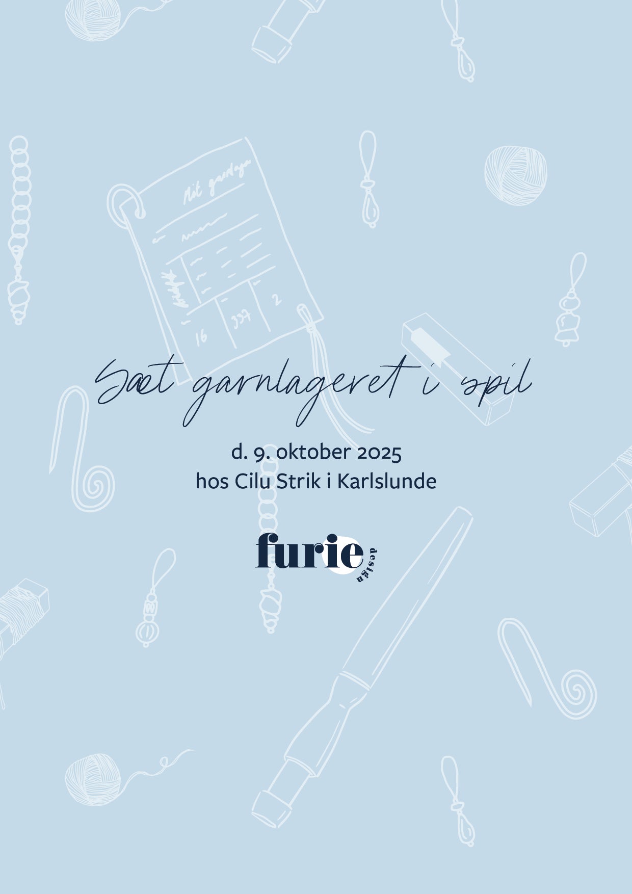 Sæt garnlageret i spil - Workshop hos Cilu Strik, Karlslunde d. 9/10-2025